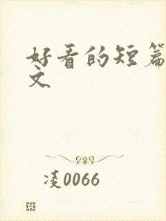 好看的短篇甜宠文