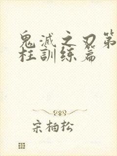 鬼灭之刃第三季柱训练篇