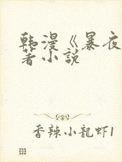 韩漫《暴夜》原著小说