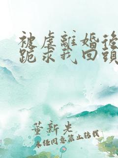 被虐离婚后厉总跪求我回头短剧大结局