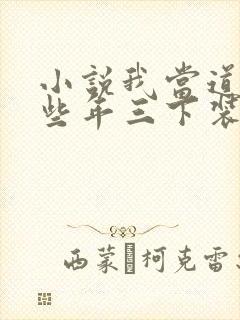 小说我当道士那些年三下装电子书