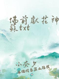 佛前献花神秘复苏txt