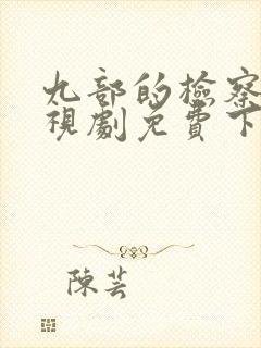 九部的检察官电视剧免费下载