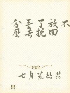 分手了放不下怎么去挽回