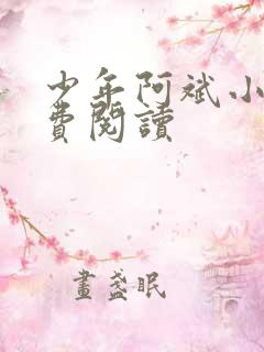 少年阿斌小说免费阅读