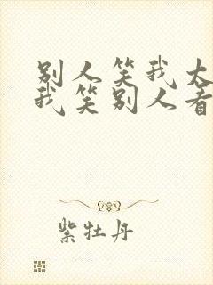 别人笑我太疯癫我笑别人看不出穿什么意思