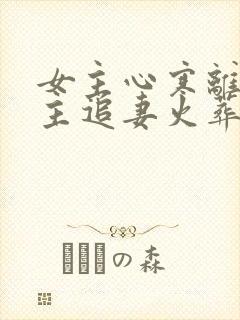 女主心寒离开男主追妻火葬场现言