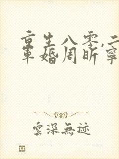 重生八零,二嫁军婚周昕宁