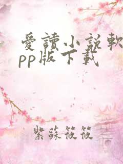 爱读小说软件app版下载