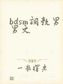 bdsm调教男男文