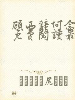 顾西辞何念全文免费阅读最新章节