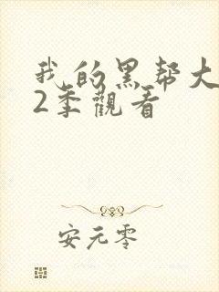 我的黑帮大佬第2季观看