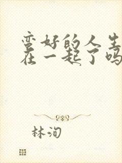 蛮好的人生结局在一起了吗