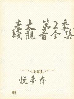 老大 第2季在线观看全集免费播放