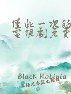 仅此一次的爱情电视剧免费观看全集