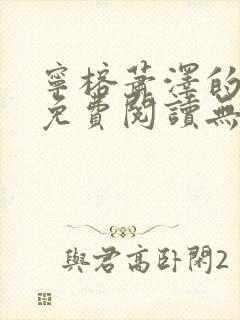 宁榕萧泽的小说免费阅读无弹窗