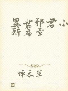 异世邪君小说最新篇章