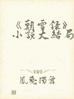 《朝雪录》原著小说大结局