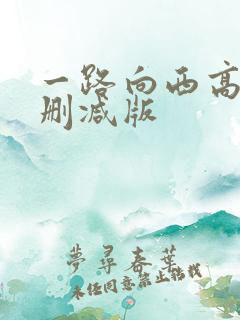 一路向西高清未删减版