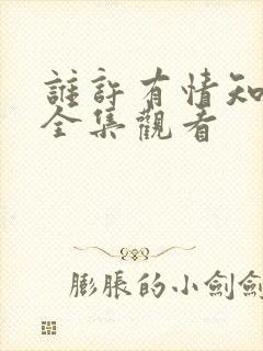 谁许有情知短剧全集观看