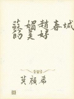 苏媚赵春城意外的美好