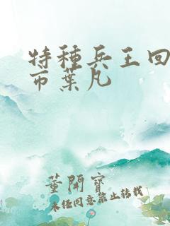 特种兵王回归都市叶凡