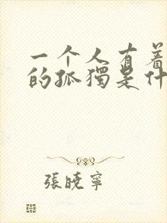 一个人有着孤单的孤独是什么歌