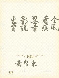 火影忍者全集免费观看疾风传