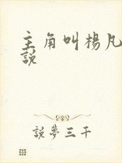 主角叫杨凡的小说