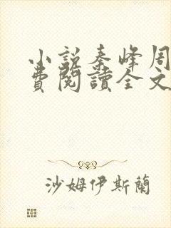 小说秦峰周茜免费阅读全文