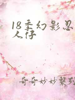 18季幻影忍者人仔