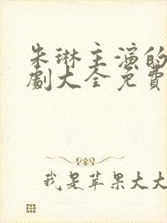 朱琳主演的电视剧大全免费观看