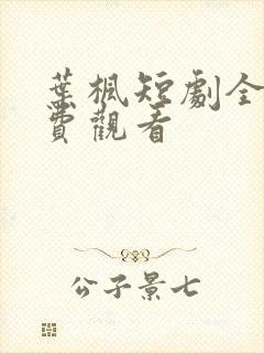 叶枫短剧全集免费观看