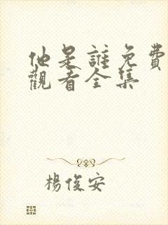 他是谁免费高清观看全集