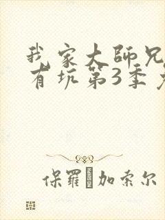 我家大师兄脑子有坑第3季免费观看