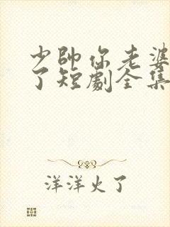 少帅你老婆又跑了短剧全集播放