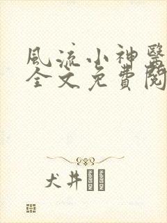 风流小神医小说全文免费阅读