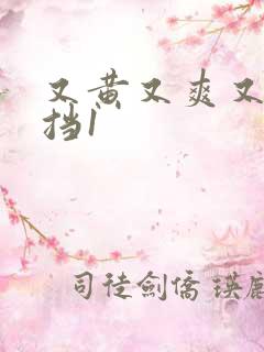 又黄又爽又无遮挡1