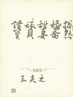 错嫁甜婚总裁的宝贝妻乔然,左辰夜的小说