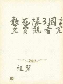 敢死队3国语版免费观看完整版