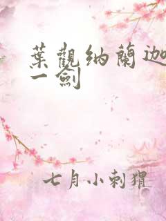 叶观纳兰迦我有一剑