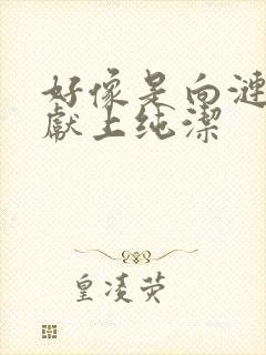 好像是向涟苍士献上纯洁