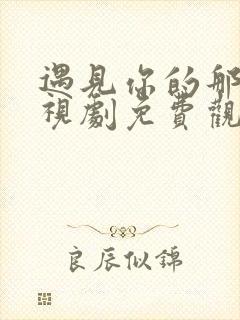 遇见你的那天电视剧免费观看全集