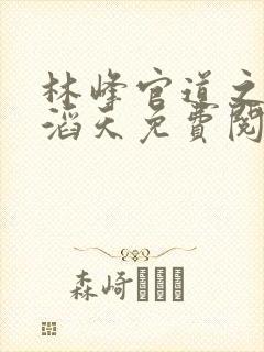 林峰官道之权势滔天免费阅读