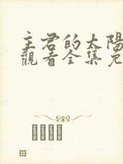 主君的太阳在线观看全集免费播放