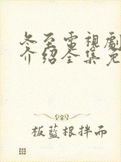 冬至电视剧剧情介绍全集免费观看