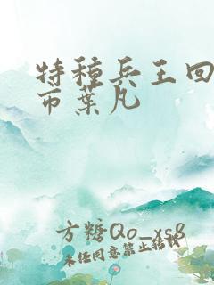 特种兵王回归都市叶凡