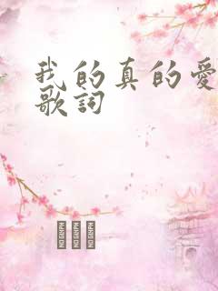 我的真的爱上你歌词
