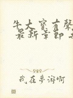 牛大宝有声小说 最新章节 无弹窗