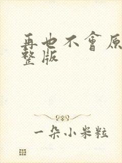 再也不会原唱完整版